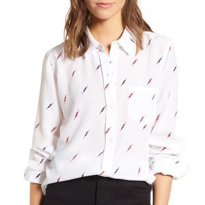 Rails Lightning Bolt Long Sleeve Button Down